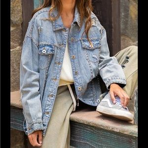 Pol Clothing Oversized Denim Jacket